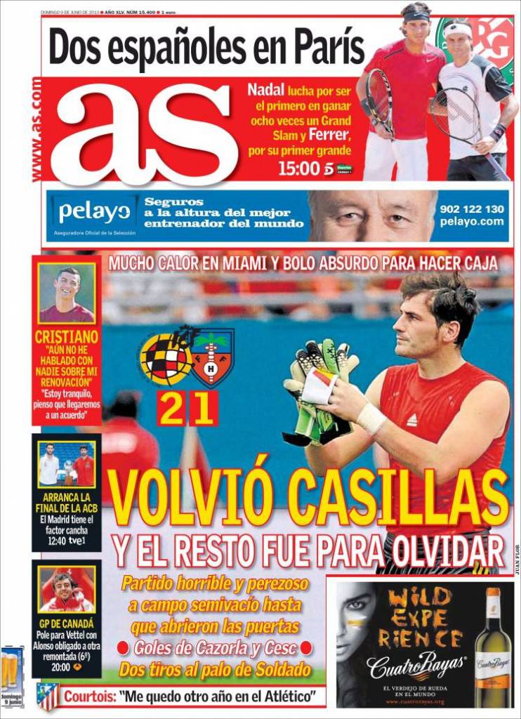 AS: Casillas è tornato