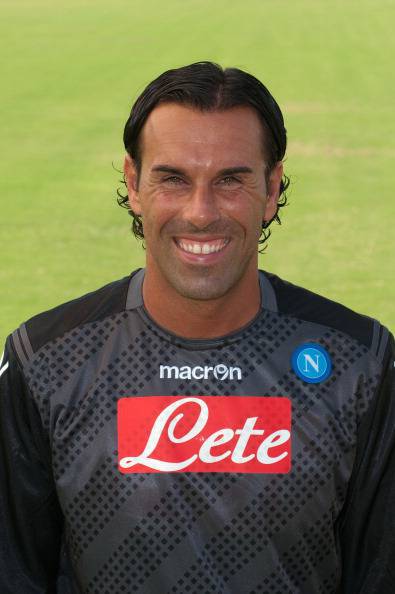 Napoli player Matteo Giannello poses in