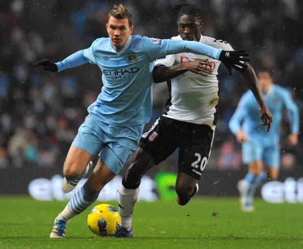 Manchester City's Bosnian striker Edin D