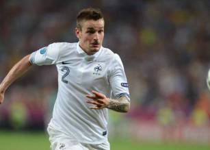 French midfielder Mathieu Debuchy  runs