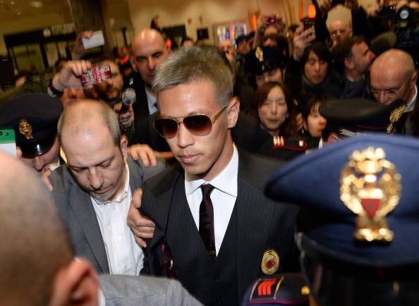 AC Milan New Signing Keisuke Honda Arrives In Milan