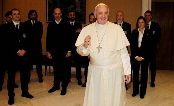 Pope Francis Meets FC Parma