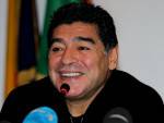 Diego Maradona Holds a Press Conference In Rome