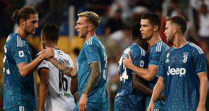 Juventus Esultanza Rabiot Bernardeschi Ronaldo Pjanic Matuidi