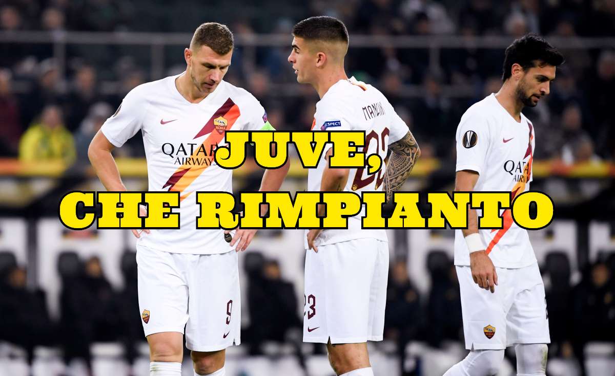 Mancini Dzeko Roma Juventus