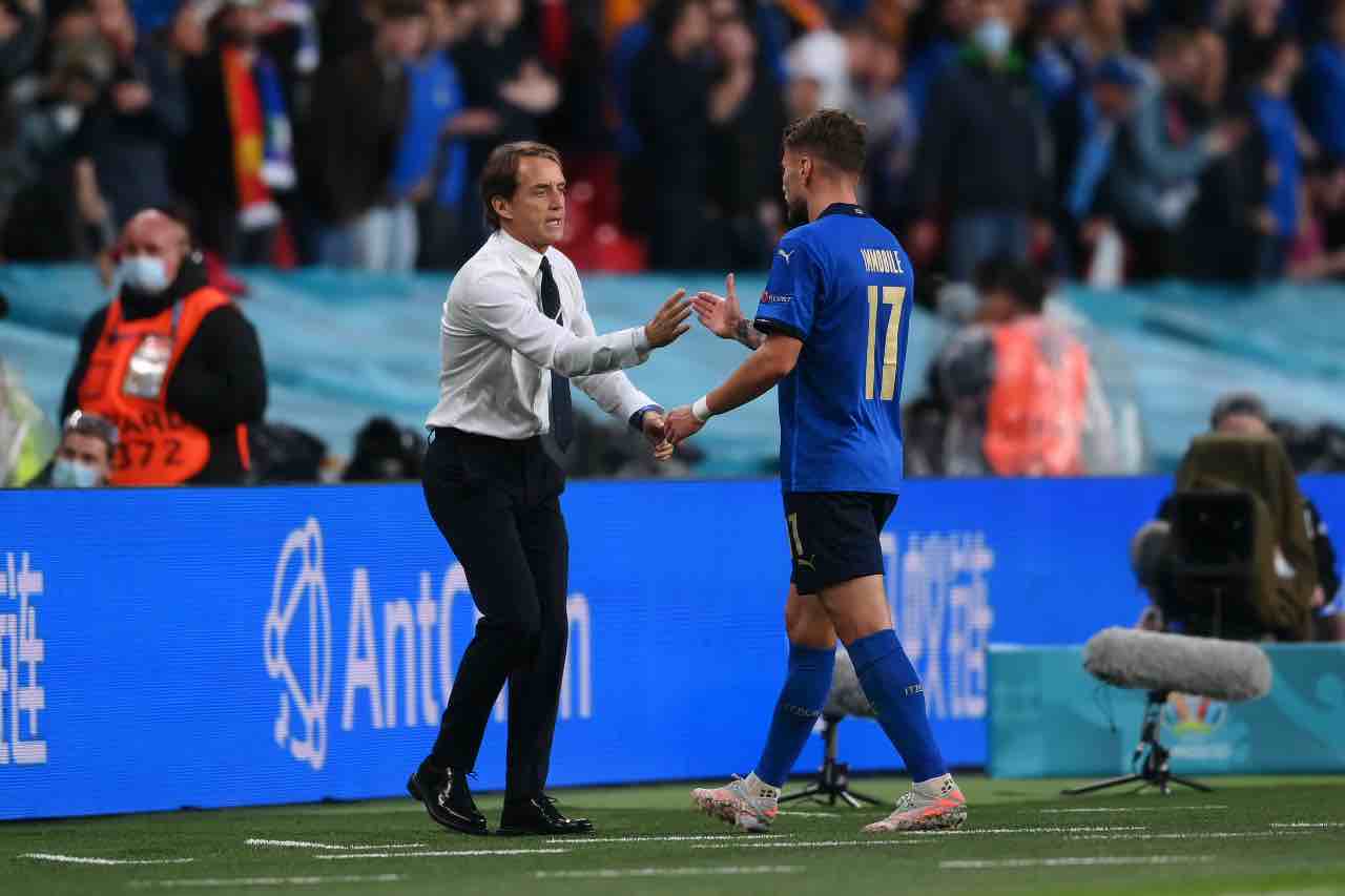 Immobile e Mancini Euro2020