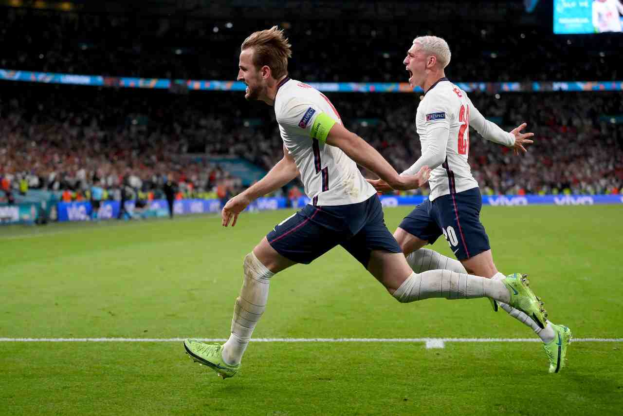 Euro 2020 Inghilterra Danimarca Kane