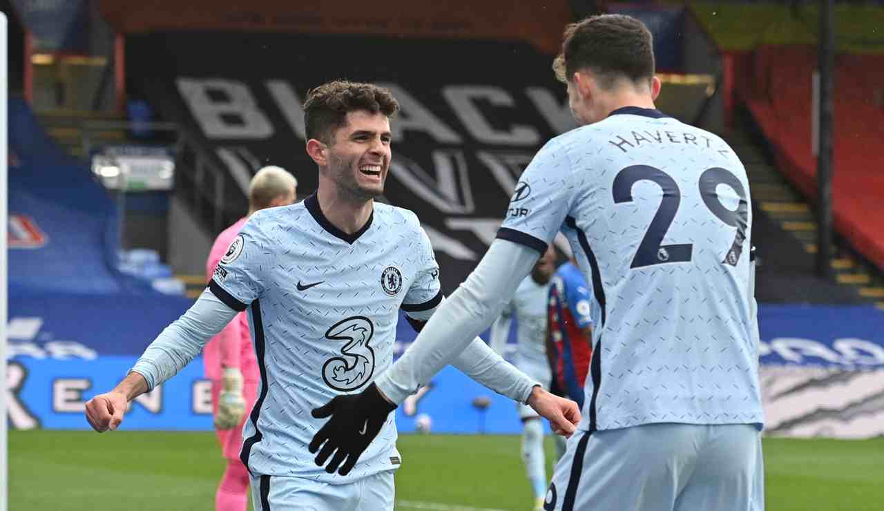 Havertz e Pulisic esultanza