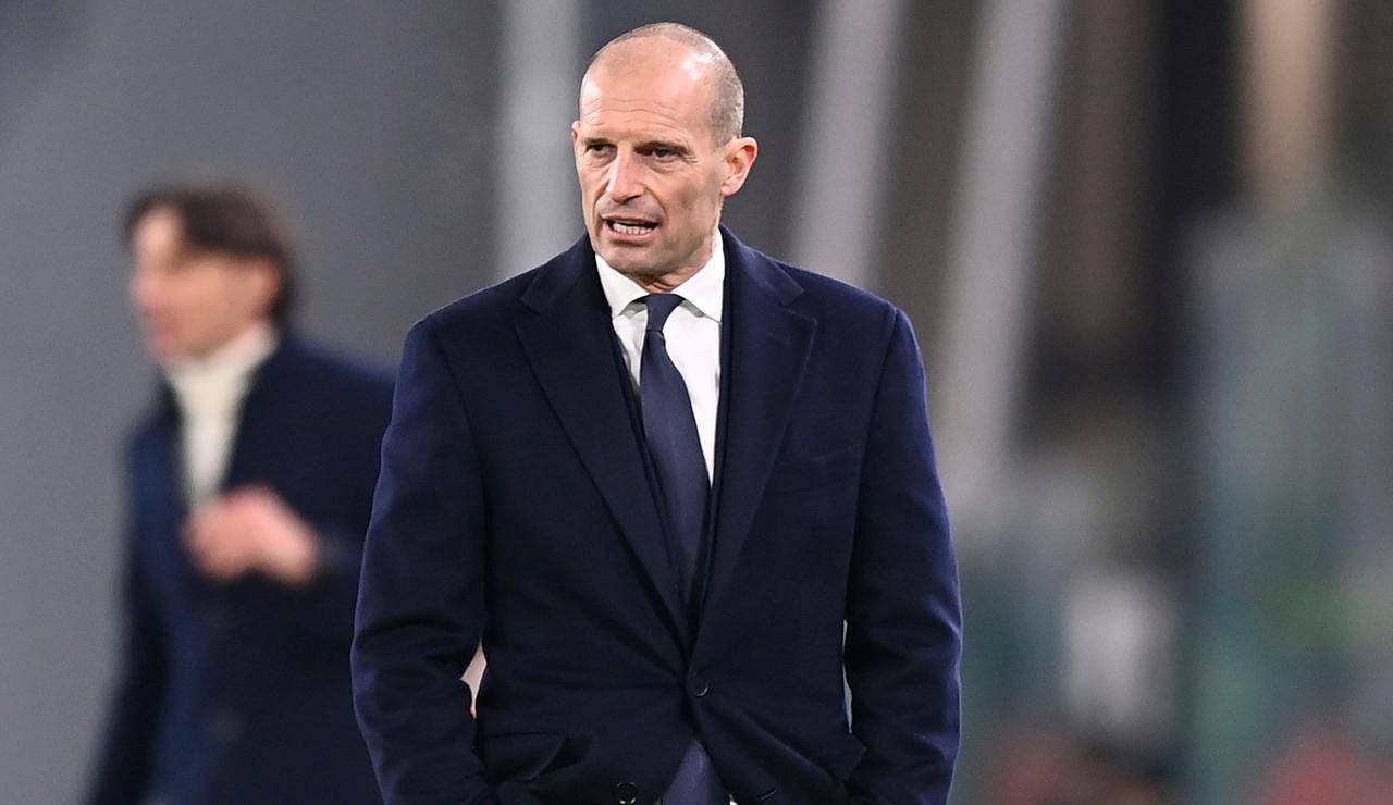 Massimiliano Allegri concentrato