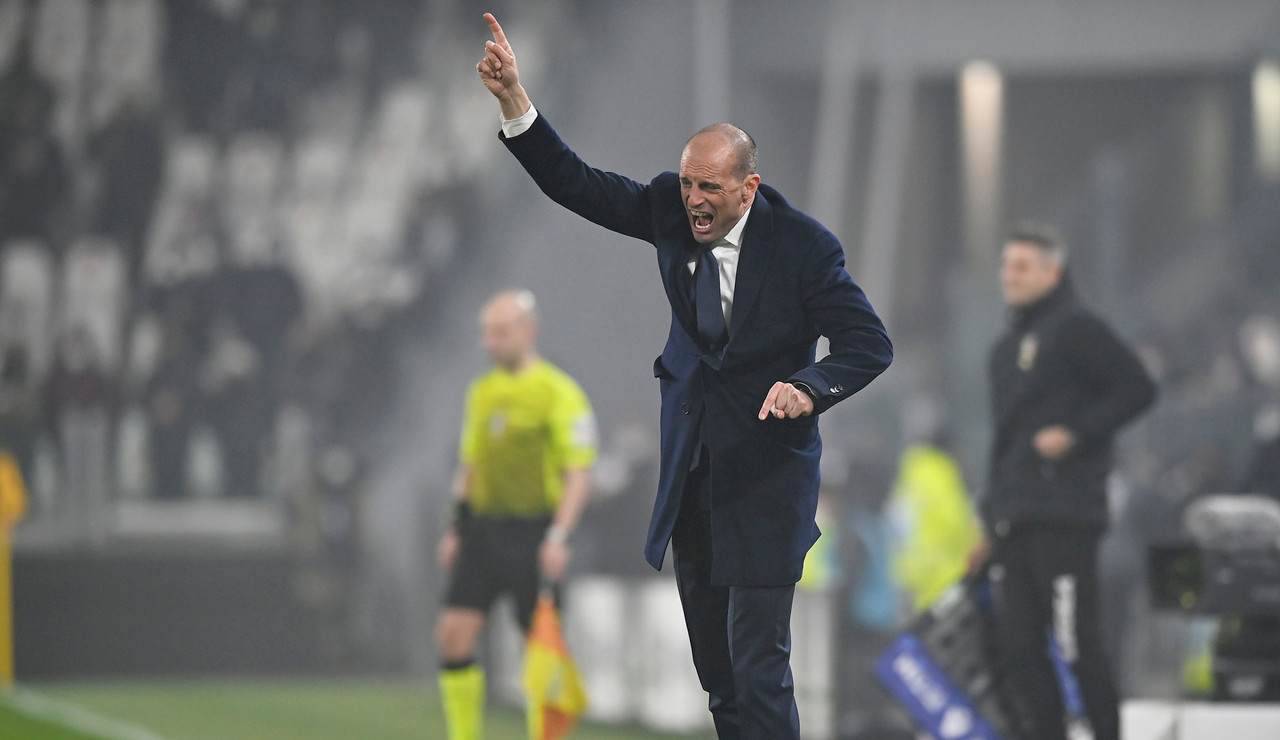 Massimiliano Allegri urla