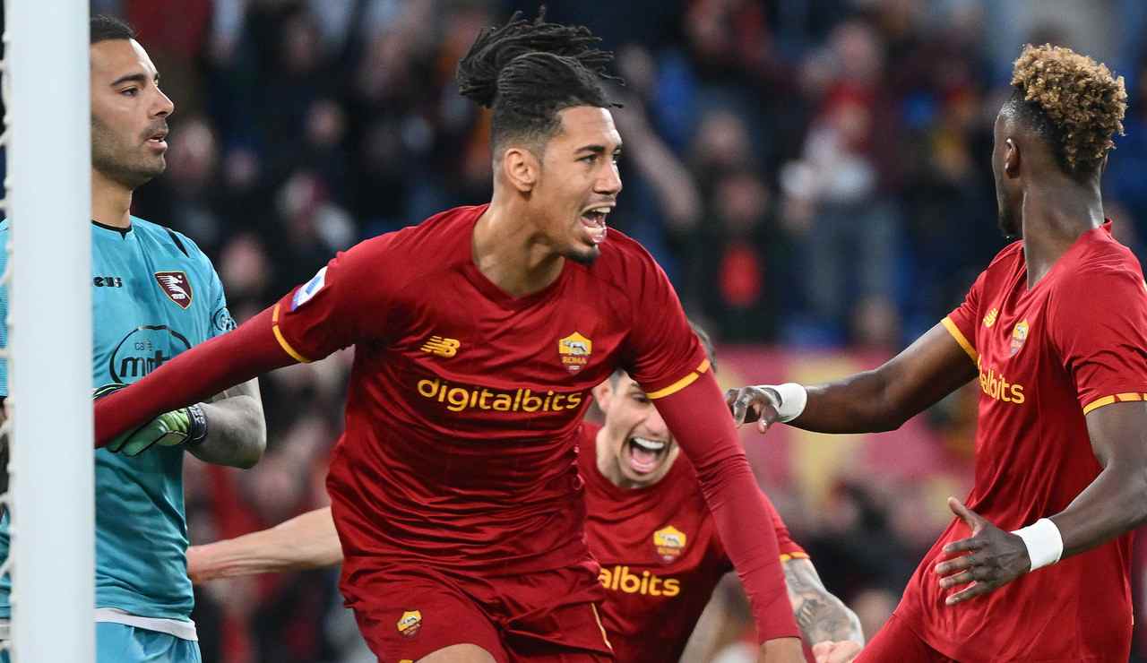 Chris Smalling esultanza