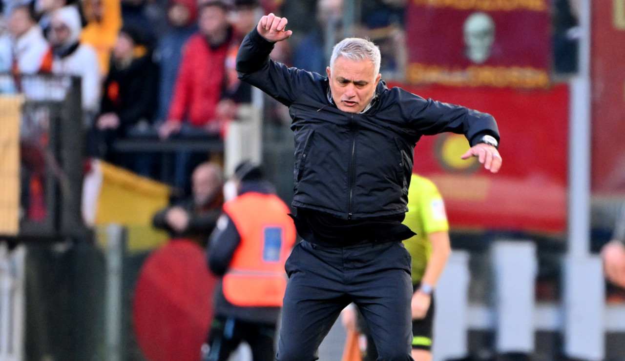 Jose Mourinho esultanza