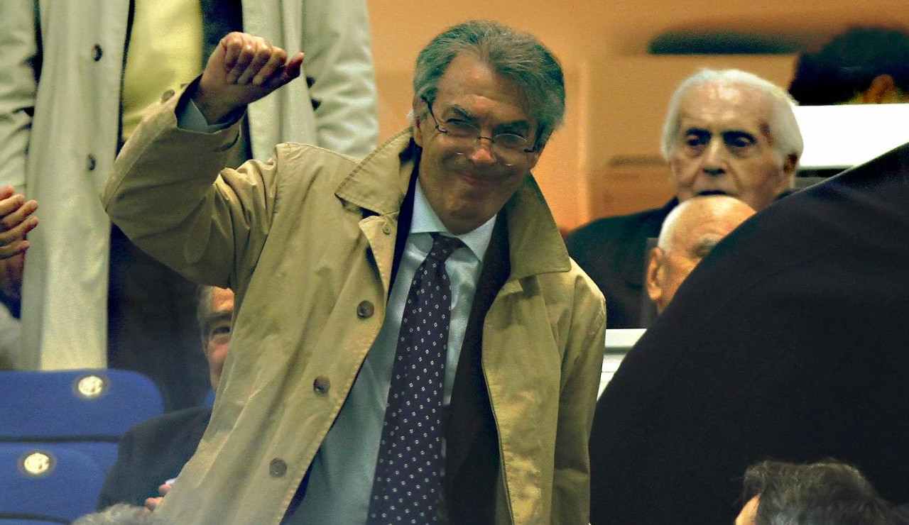 Massimo Moratti allo stadio