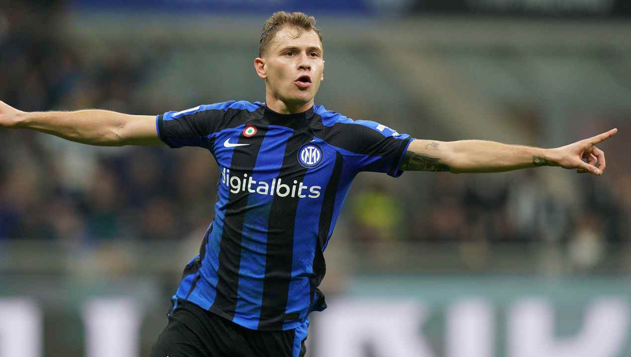 Barella autore del 2-0 contro la Samp