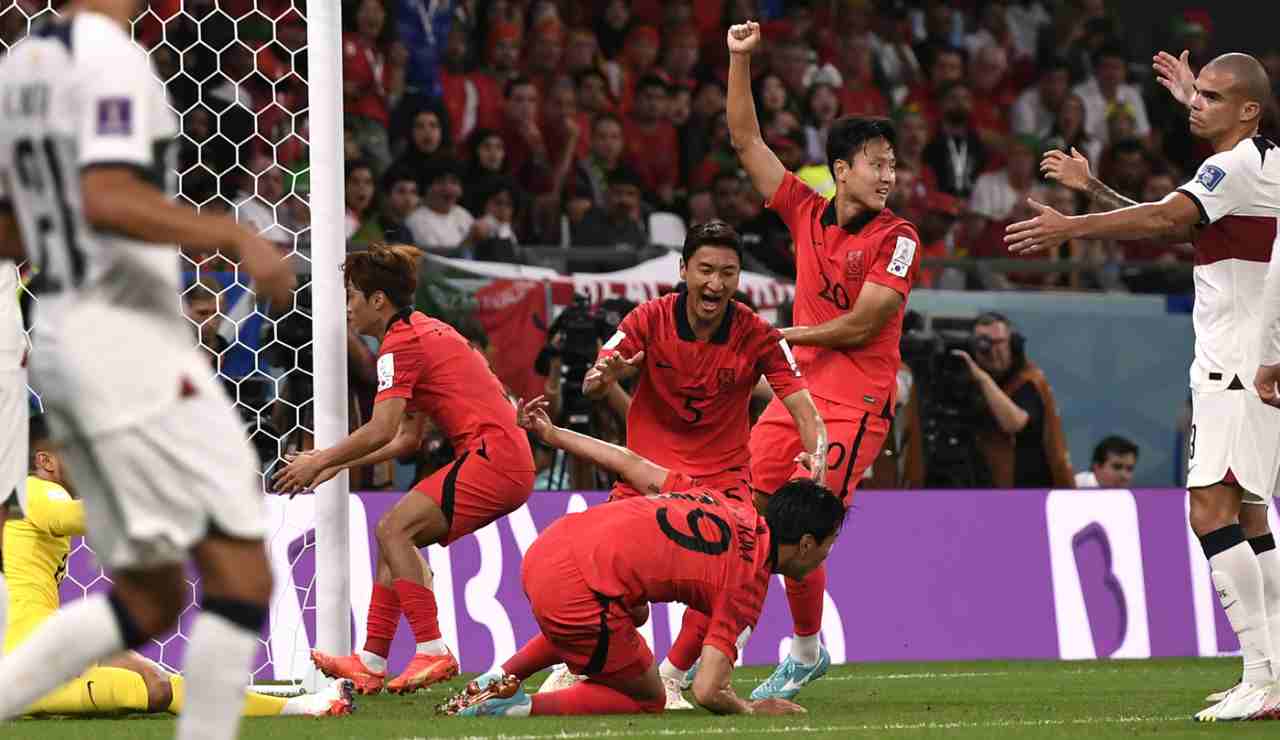 Corea del Sud Portogallo esultanza