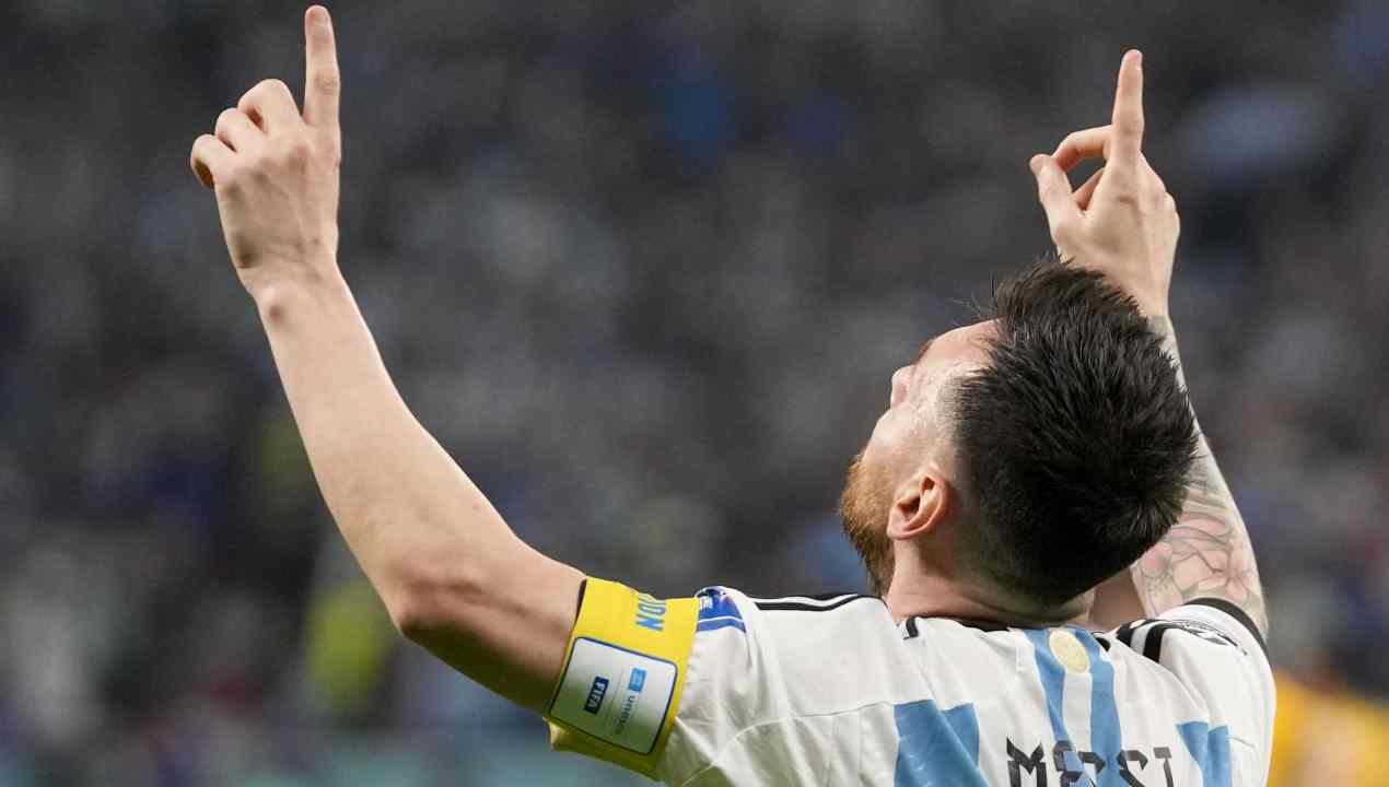 Messi autore del primo gol argentino