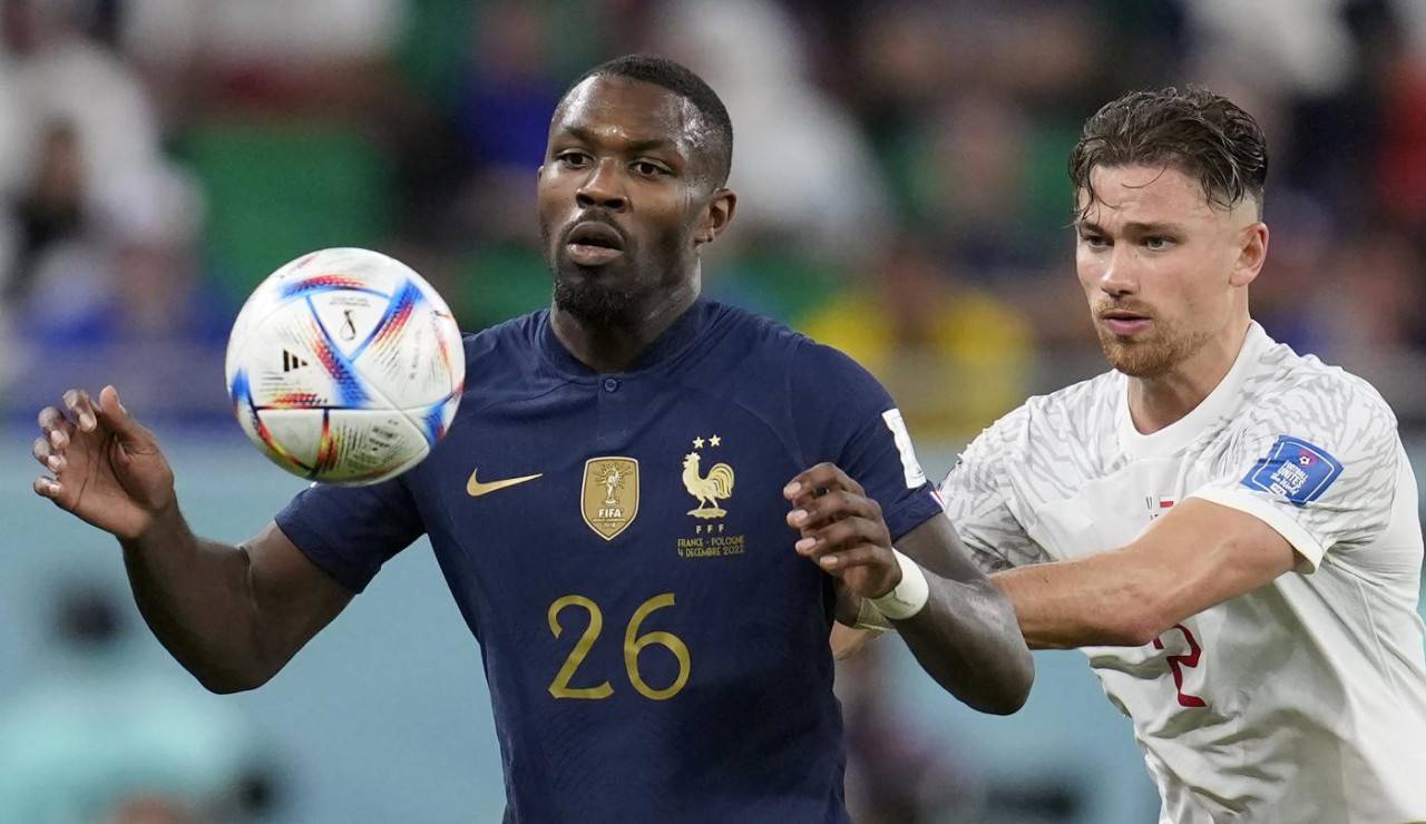 Marcus Thuram in azione ai Mondiali