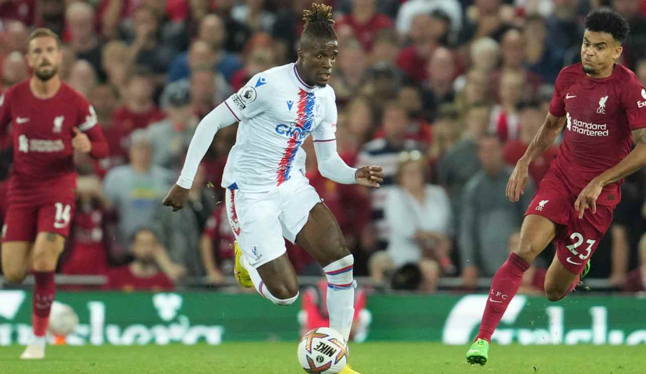 Wilfried Zaha in azione