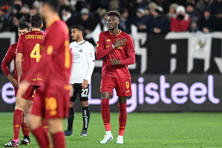 Abraham gol Roma contro lo Spezia