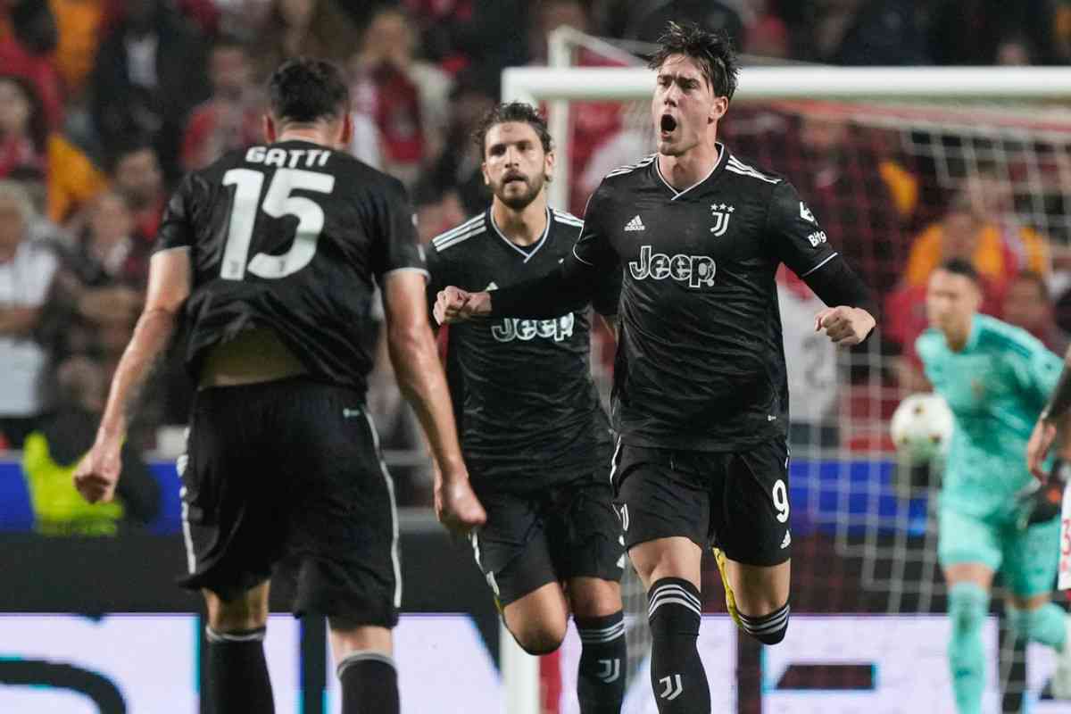 Dusan Vlahovic esultanza