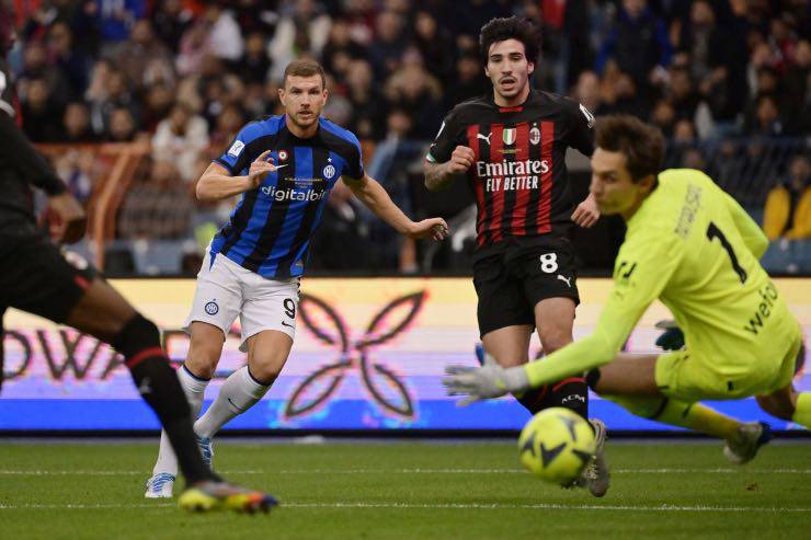 Dzeko-Tonali in Supercoppa