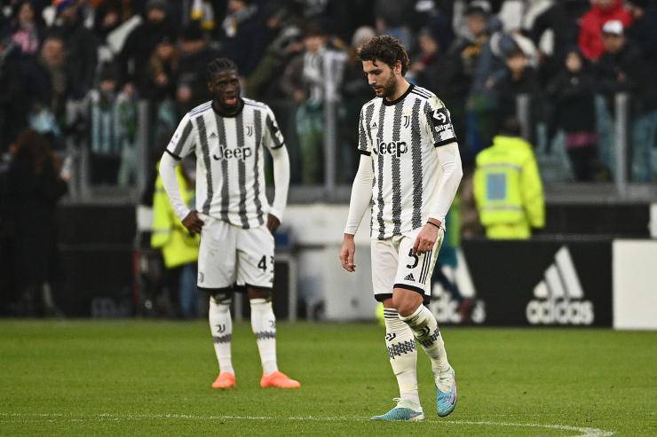 Juventus Monza, la delusione dei giocatori bianconeri