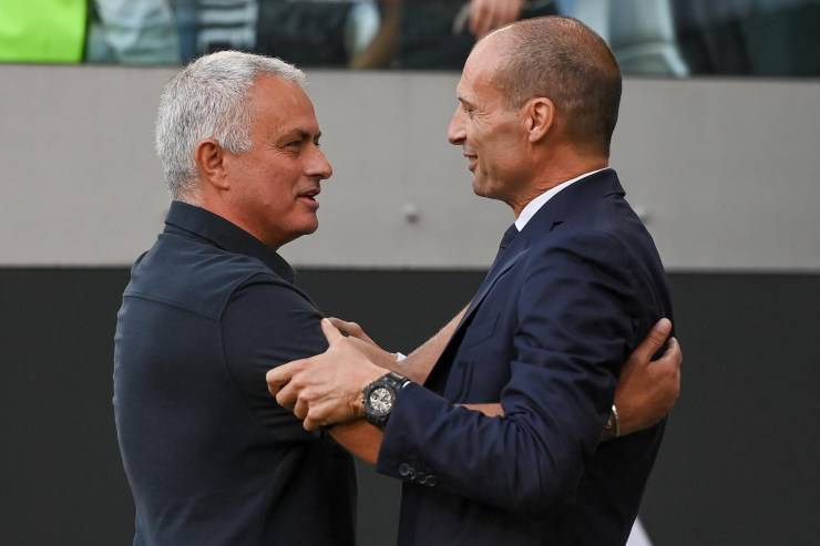 Jose Mourinho e Max Allegri, beffati dalla decisione di Aouar