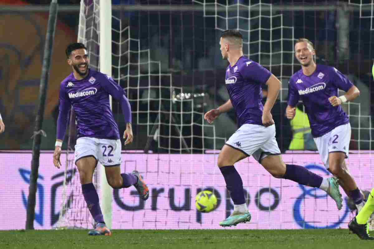 Luka Jovic, in gol contro il Torino