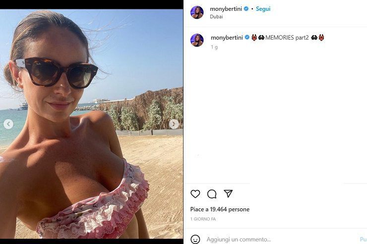 Monica Bertini, un altro scatto da favola in bikini