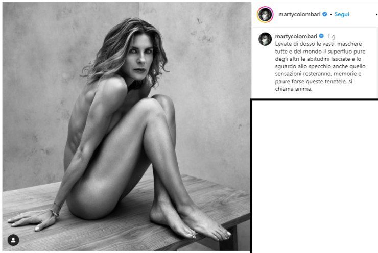 Martina Colombari senza veli