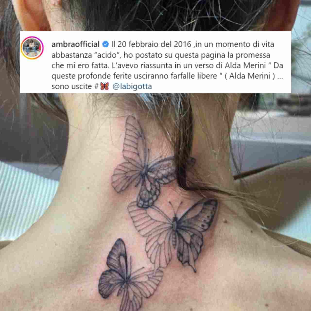Ambra Allegri tatuaggio