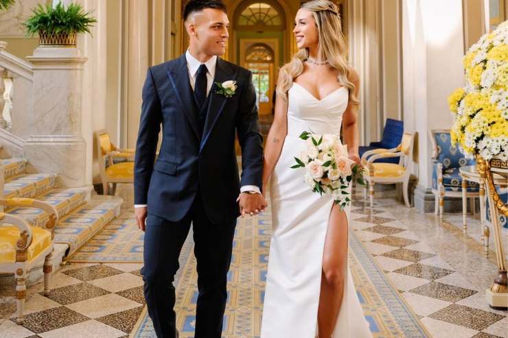 Lautaro Martinez Agustina Gandolfo abito matrimonio