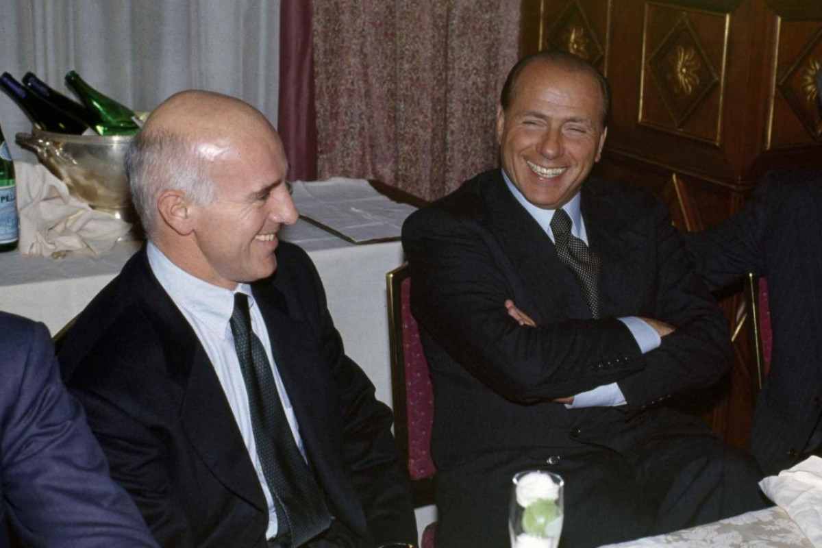 Berlusconi e Sacchi all'epoca del grande Milan