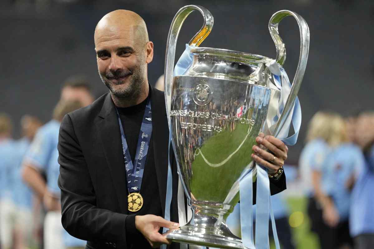 Guardiola vittoria Champions reazione figlia Maria