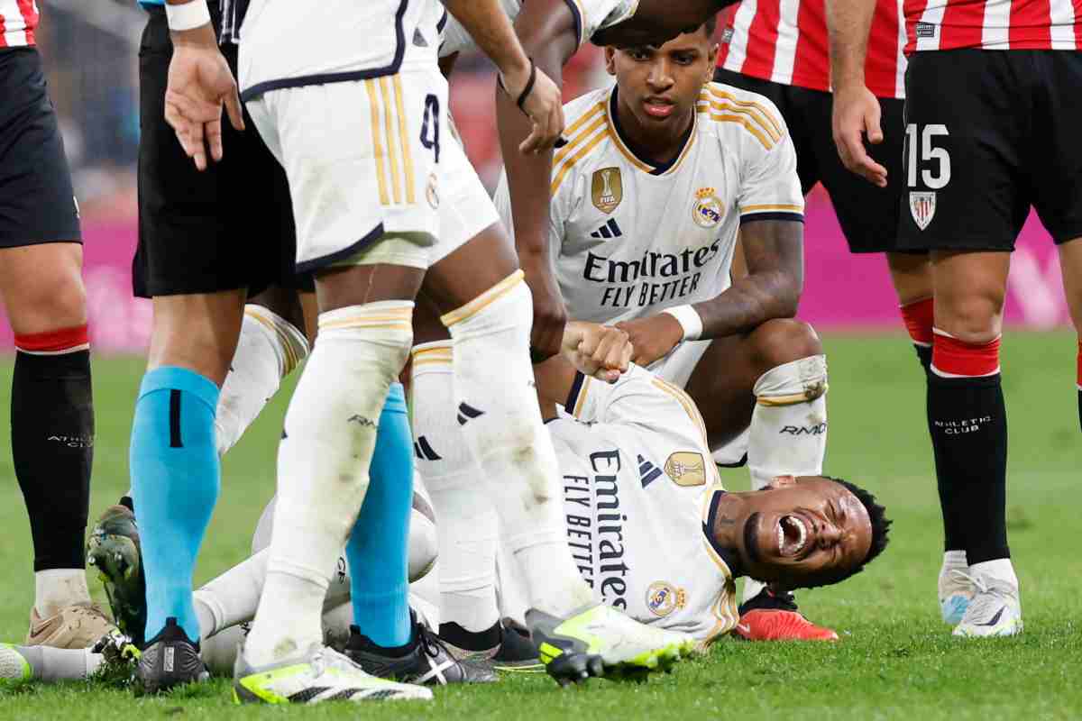 Eder Militao dolorante dopo l'infortunio