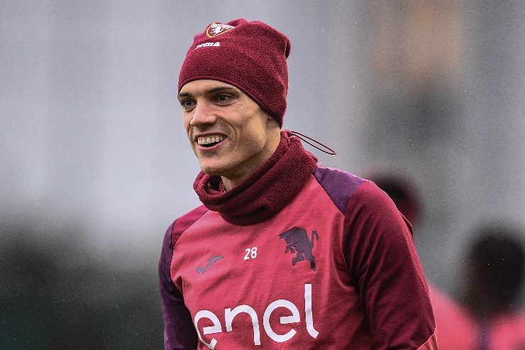 Il centrocampista del Torino Samuele Ricci