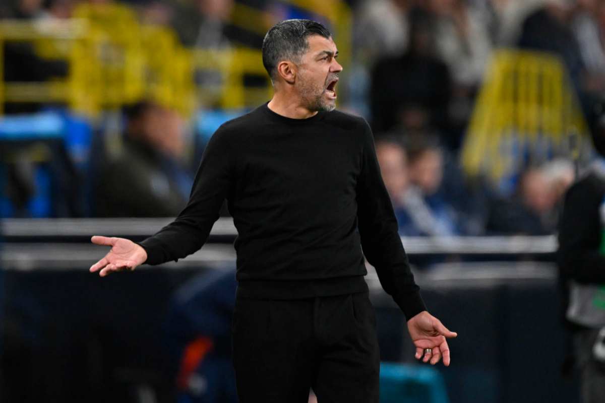 Sergio Conceiçao indispettito in panchina 