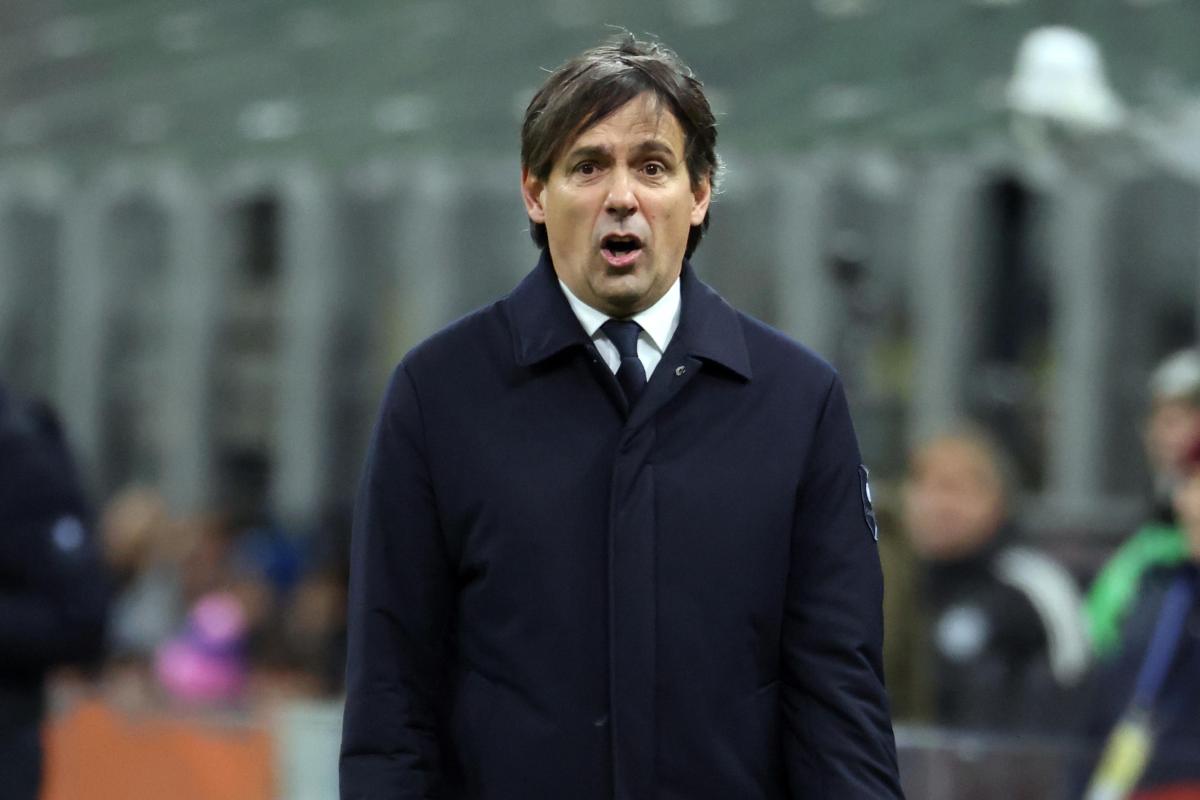 Simone Inzaghi incredulo a bordo campo