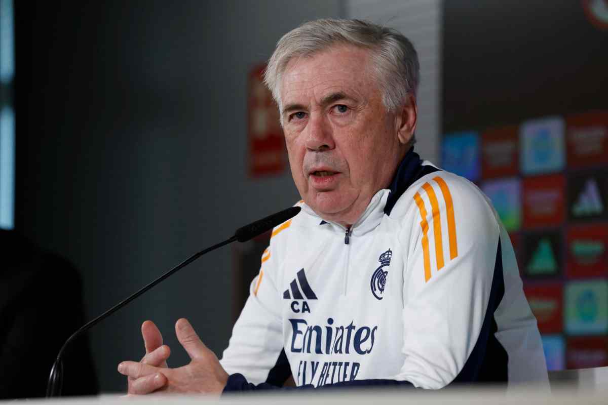 Carlo Ancelotti in conferenza 