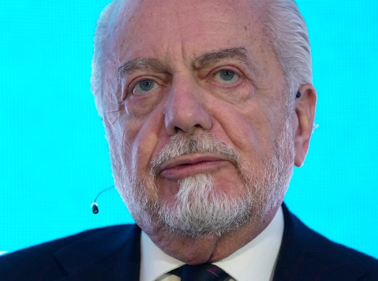 Il presidente del Napoli Aurelio De Lauentiis