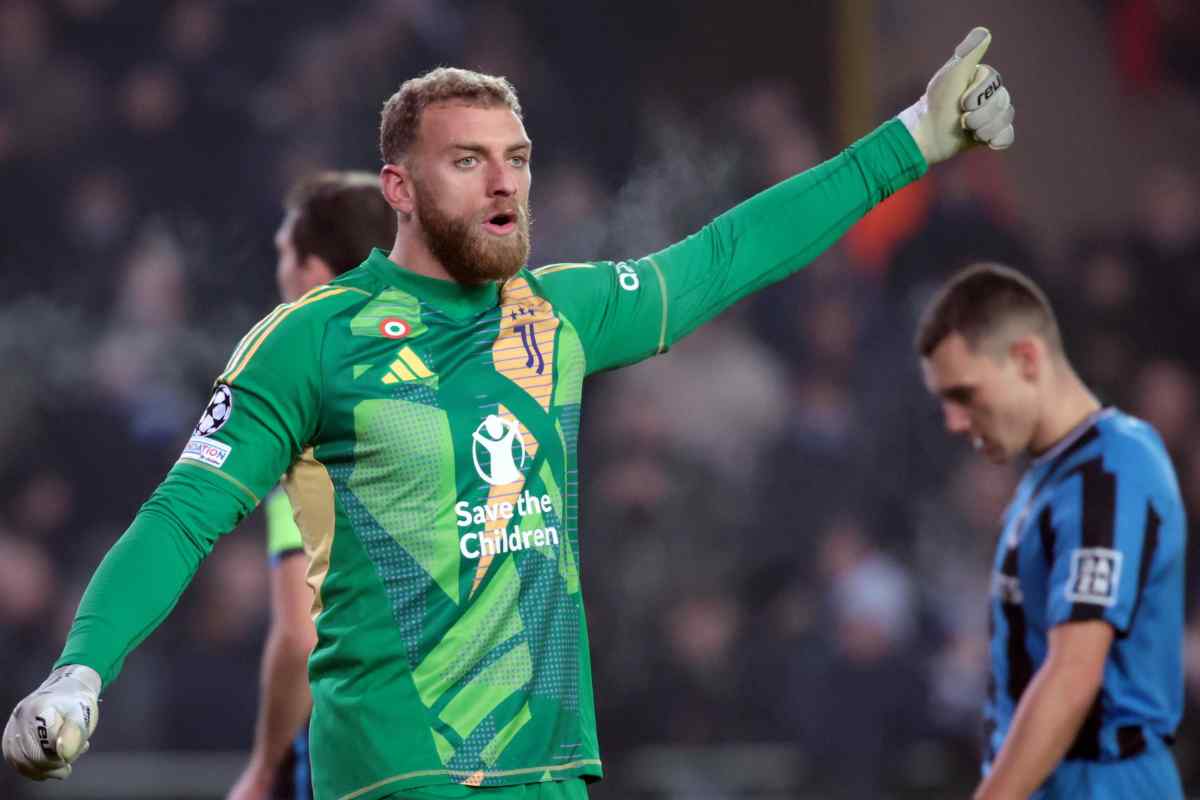 Michele Di Gregorio in campo con la Juventus