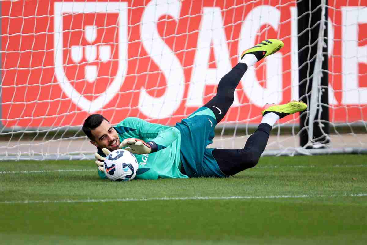 Diogo Costa con la Nazionale portoghese