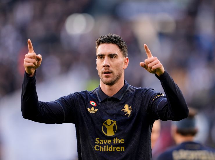 L'attaccante della Juventus Dusan Vlahovic