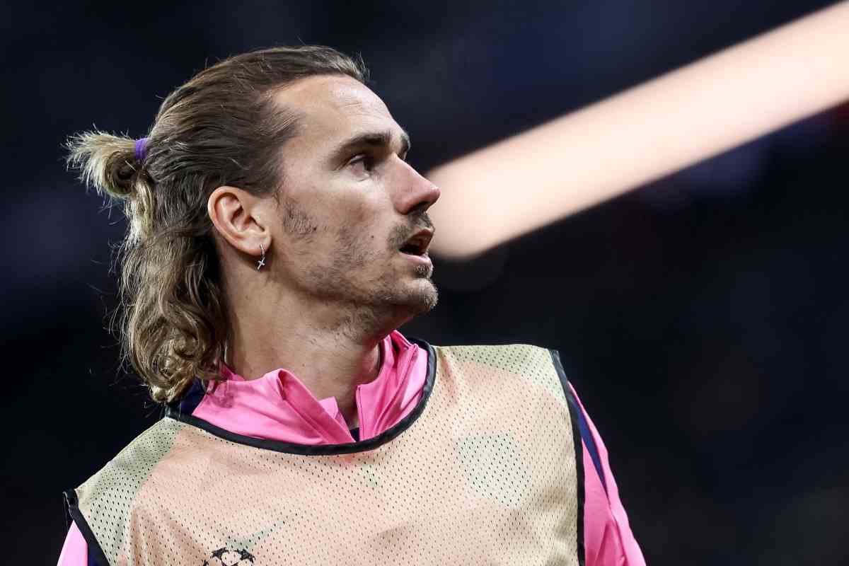 Griezmann durante il riscaldamento