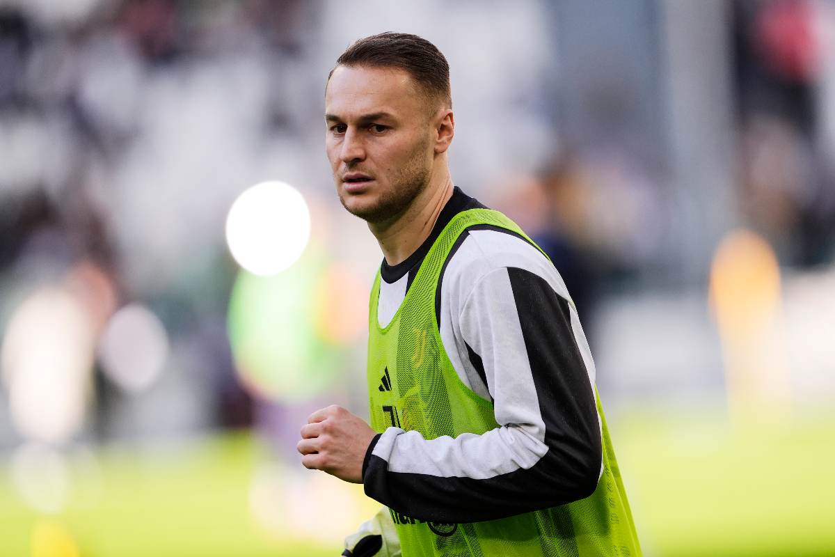 Teun Koopmeiners durante il riscaldamento