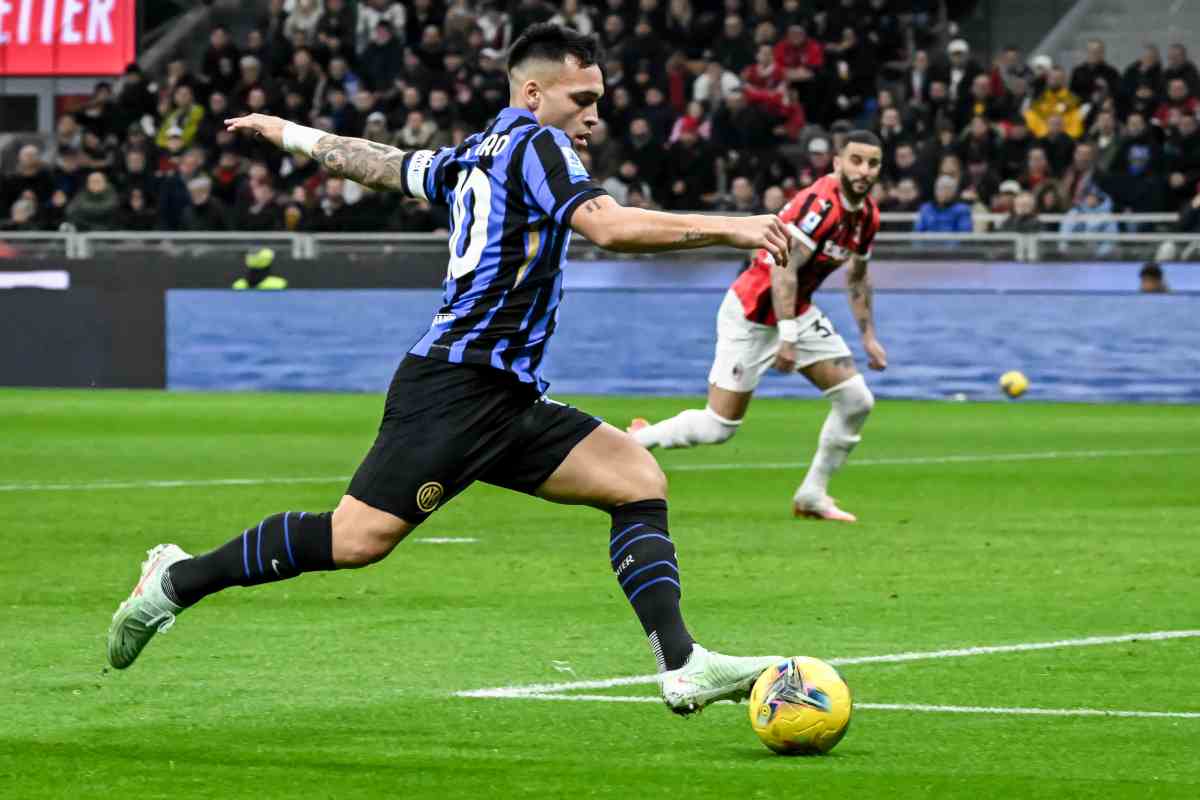 Lautaro Martinez nel derby