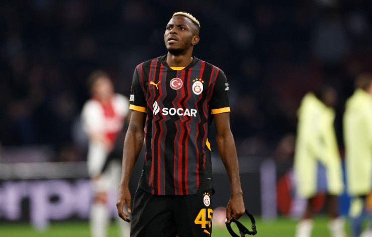 Victor Osimhen con la maglia del Galatasaray