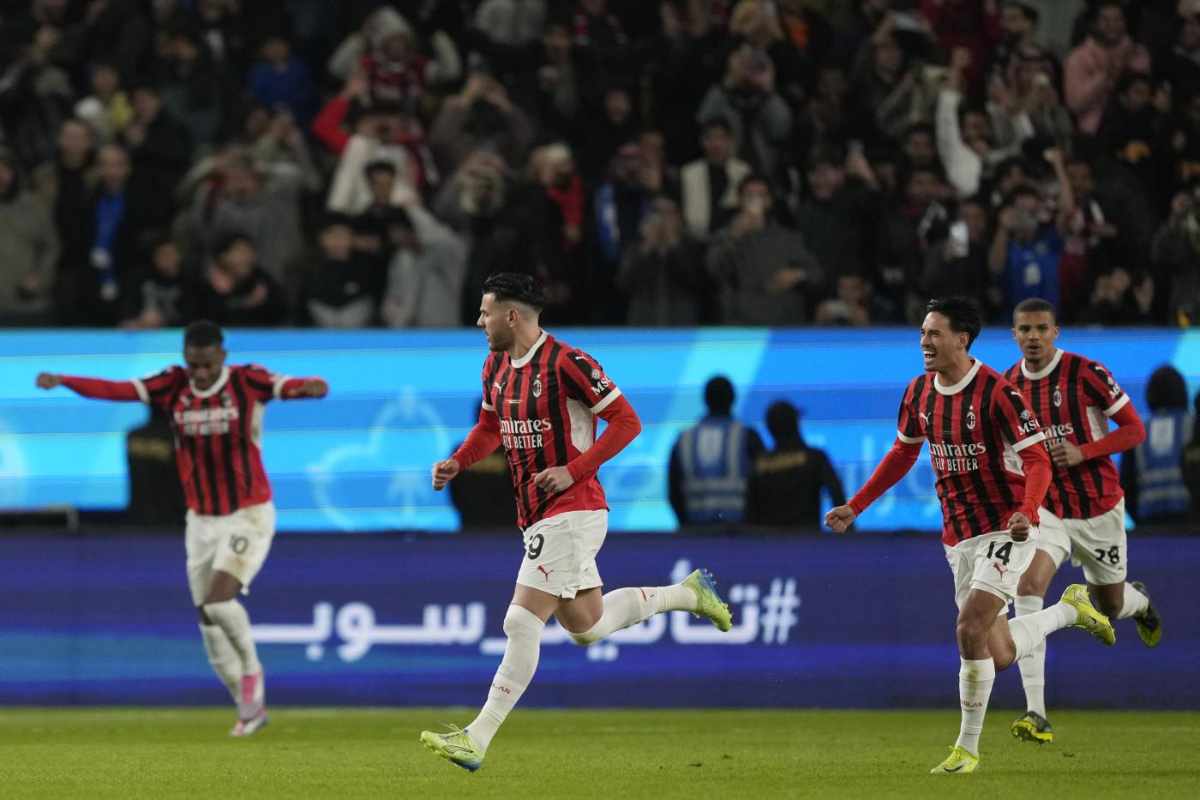 esultanza giocatori Milan