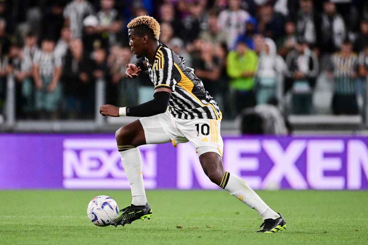Paul Pogba in un match con la Juventus