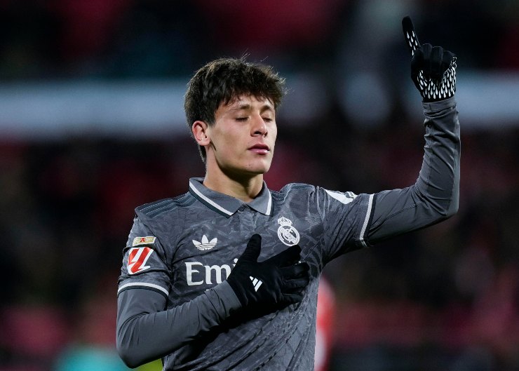 Arda Guler esulta dopo un gol